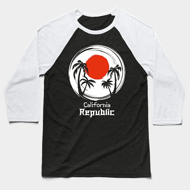 California Republic Baseball T-Shirt by Jennifer